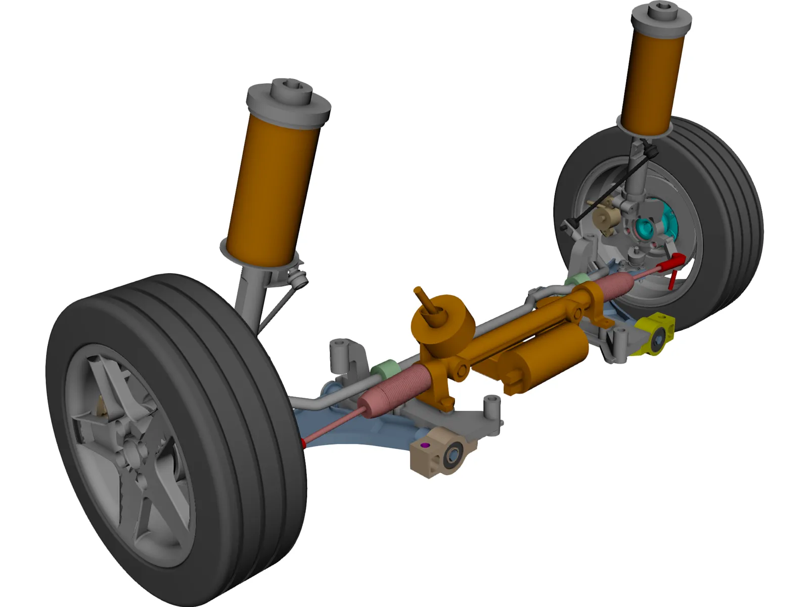 Suspension 3D Model main preview