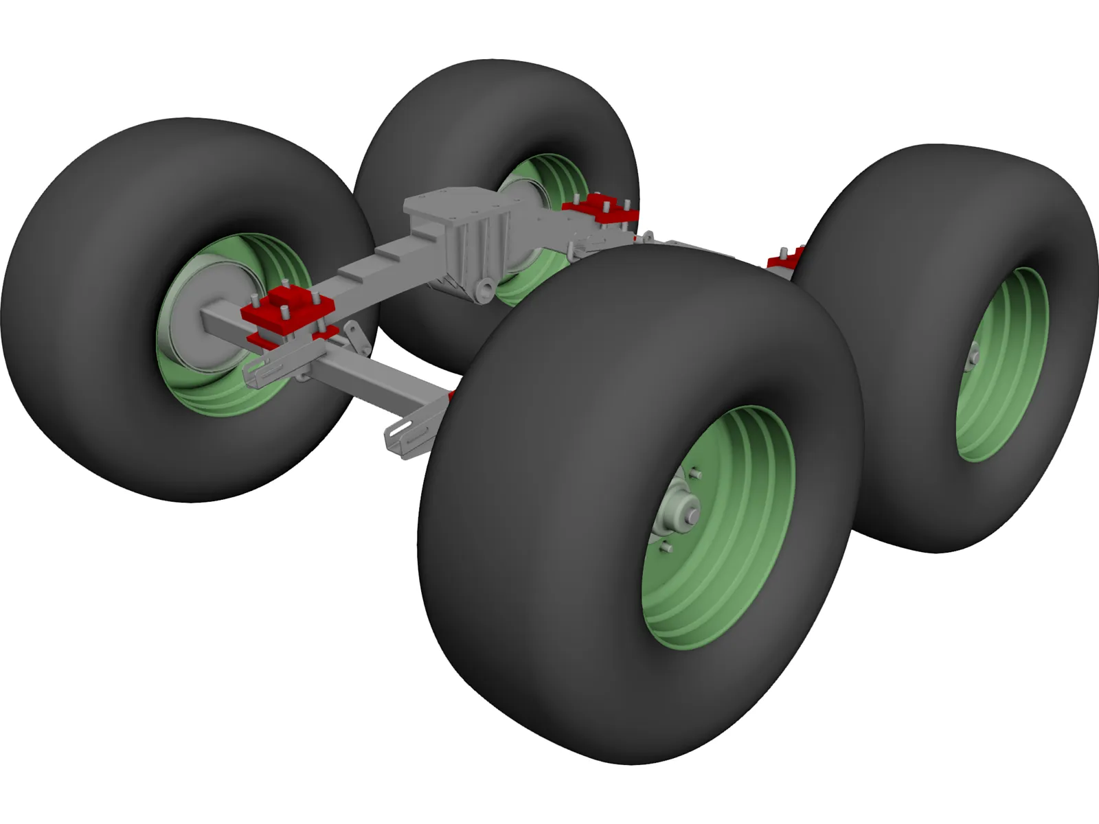Suspension Rear 3D Model main preview