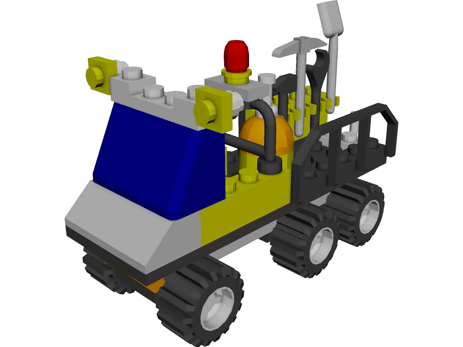 LEGO 6565 Construction Crew Utility Truck 3D Model main preview