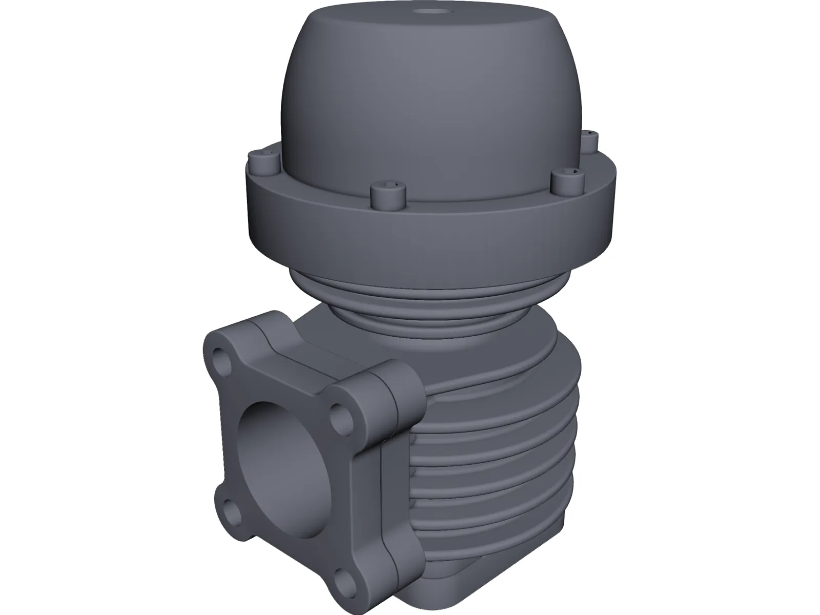 Wastegate 45mm 3D Model main preview