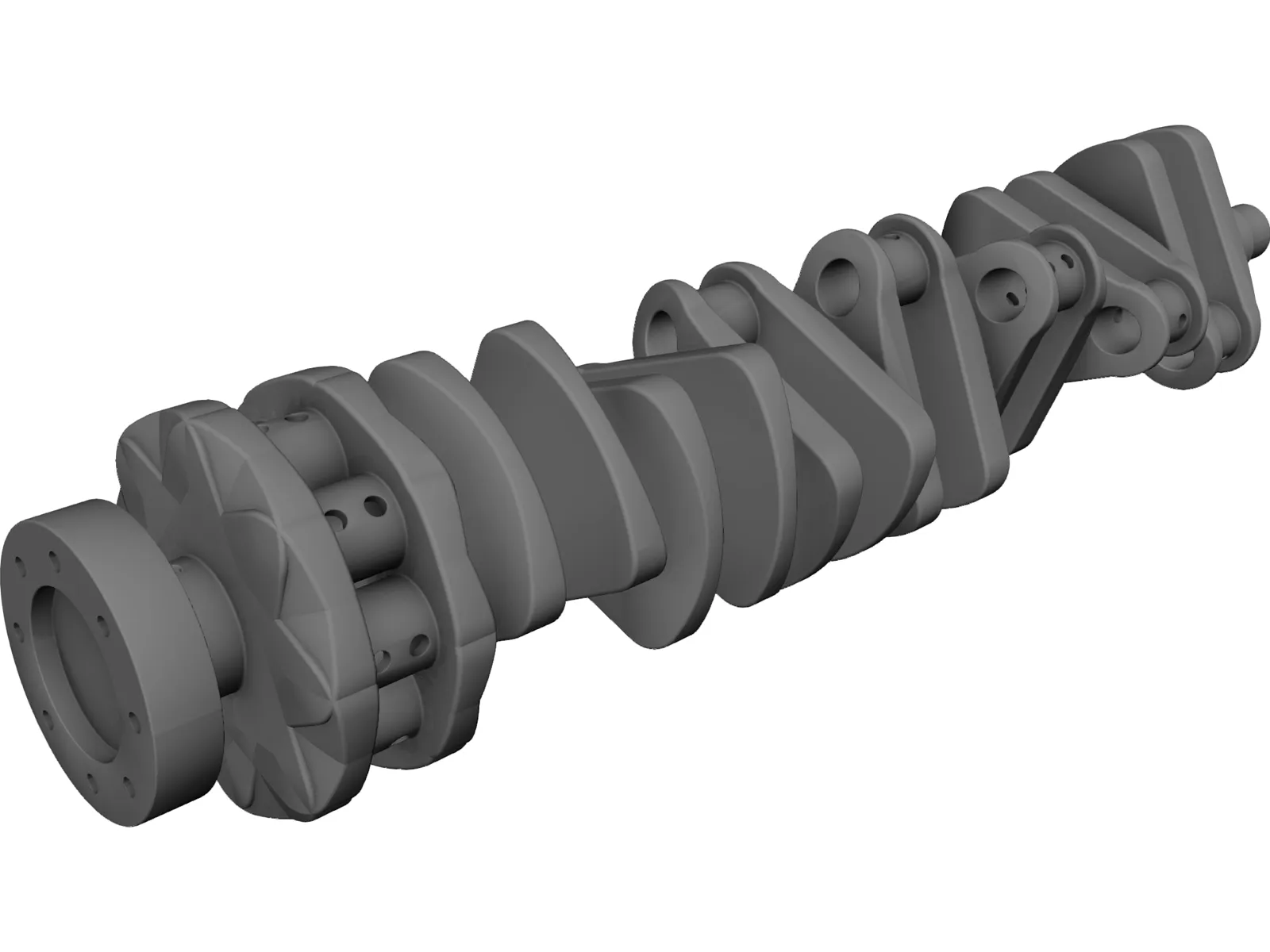 Crankshaft 3D Model main preview