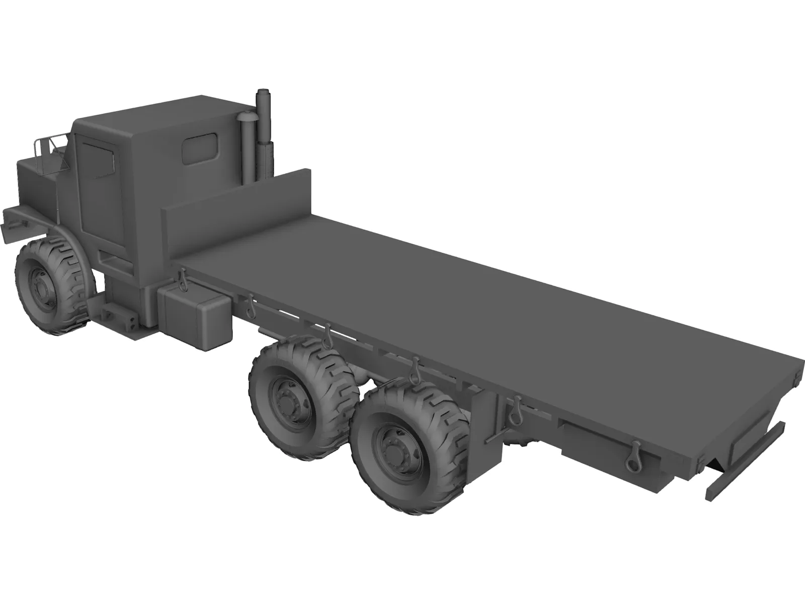 OshKosh MTVR MK27 Military 3-Axle Truck 3D Model main preview