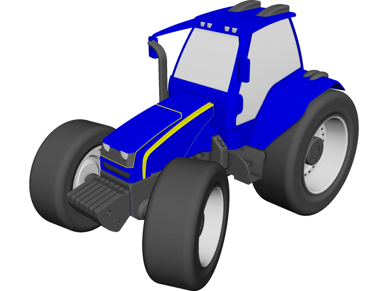 Tractor 3D Model main preview