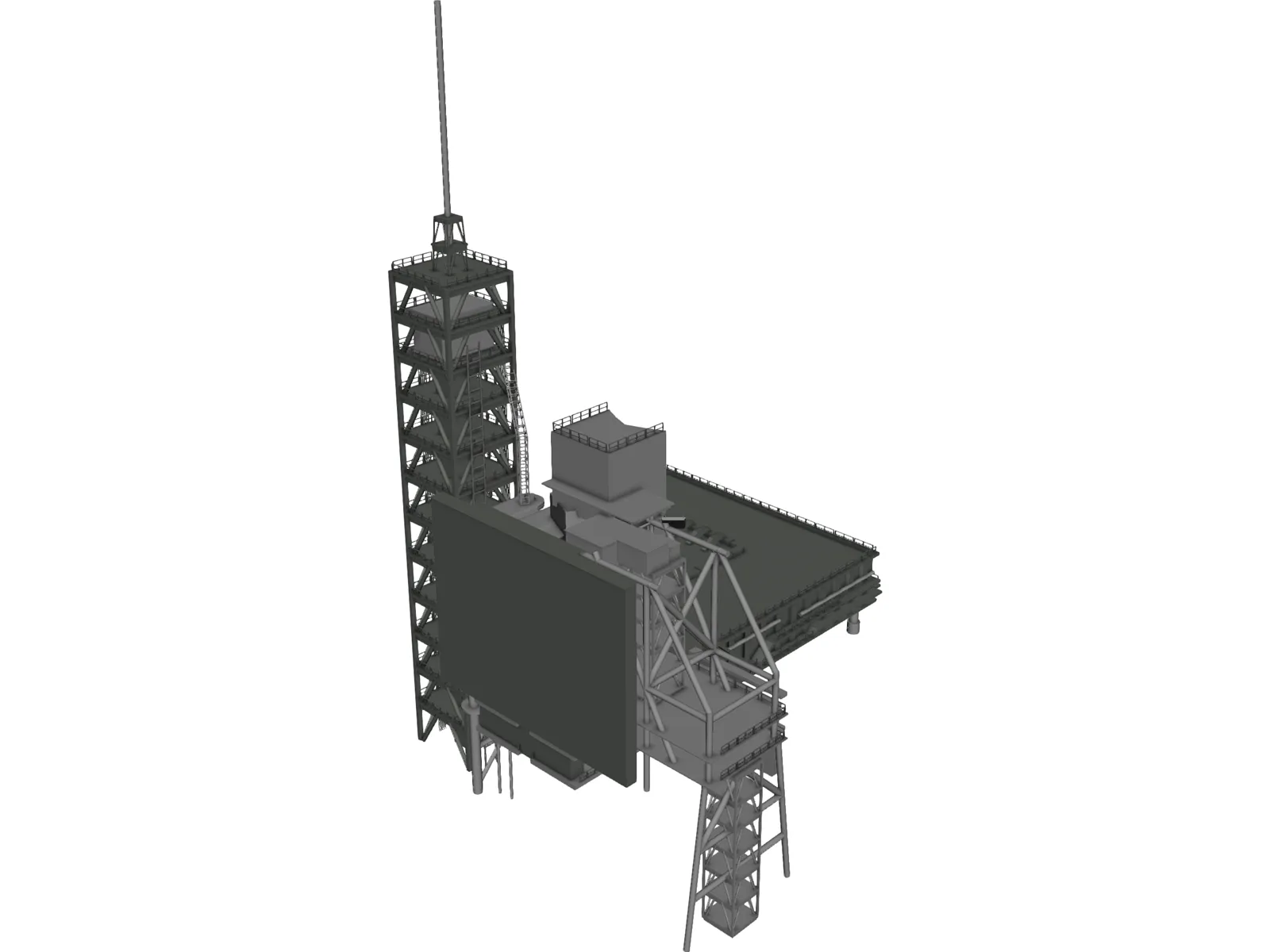 Shuttle Launch Gantry 3D Model main preview