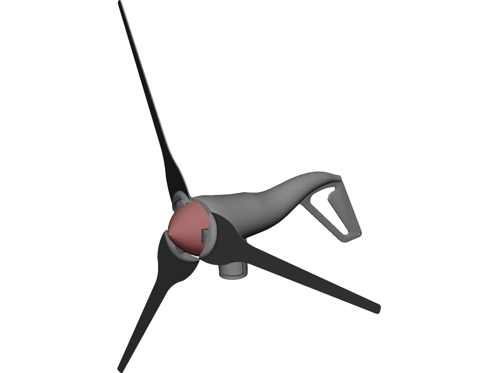 Air-X 400 Watt Windmill 3D Model main preview