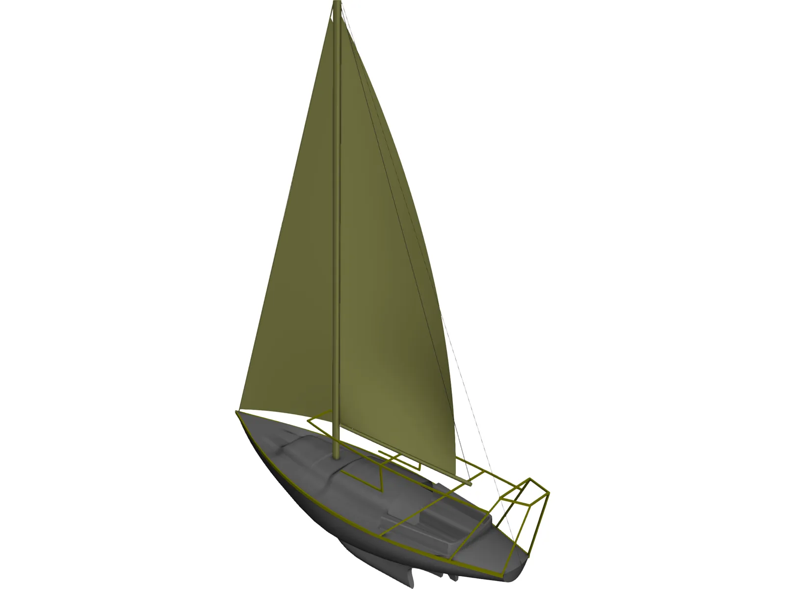 Tyler Seacracker 33 3D Model main preview