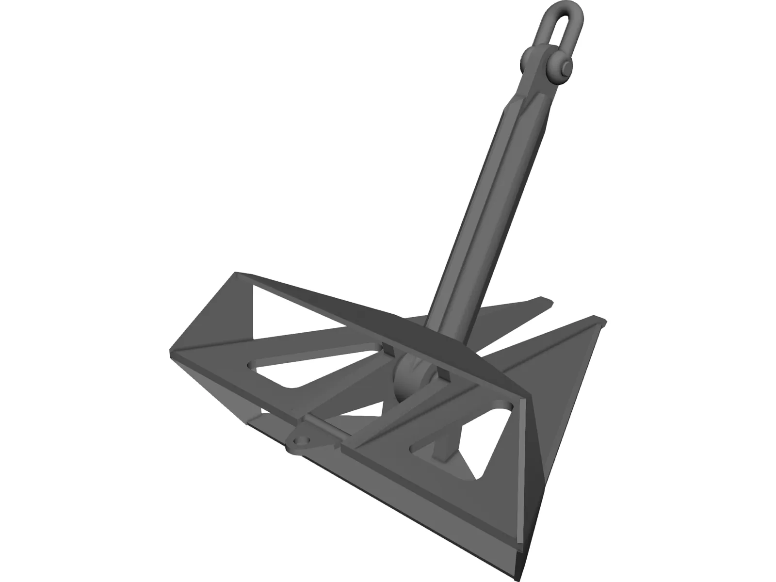 FLIPPER DELTA ANCHOR 7.5TONS 3D Model main preview