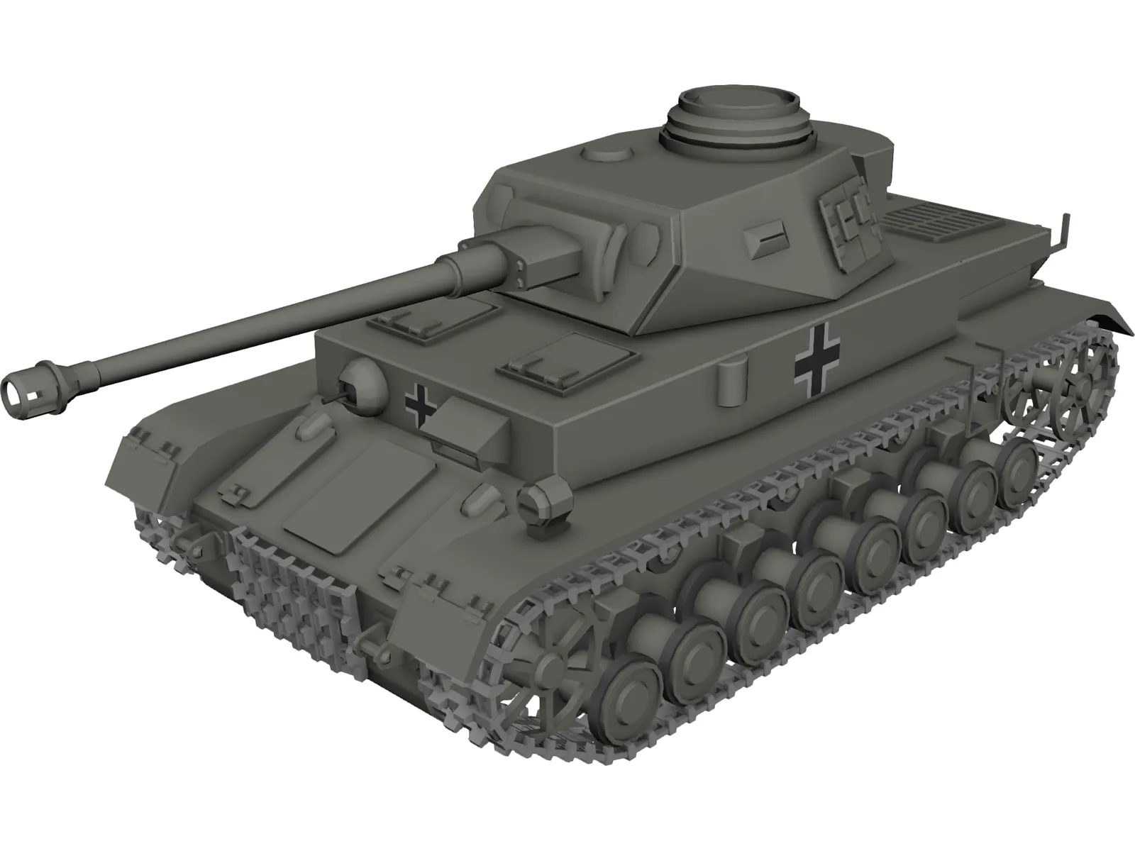 pzkpfw 4 3D Model main preview