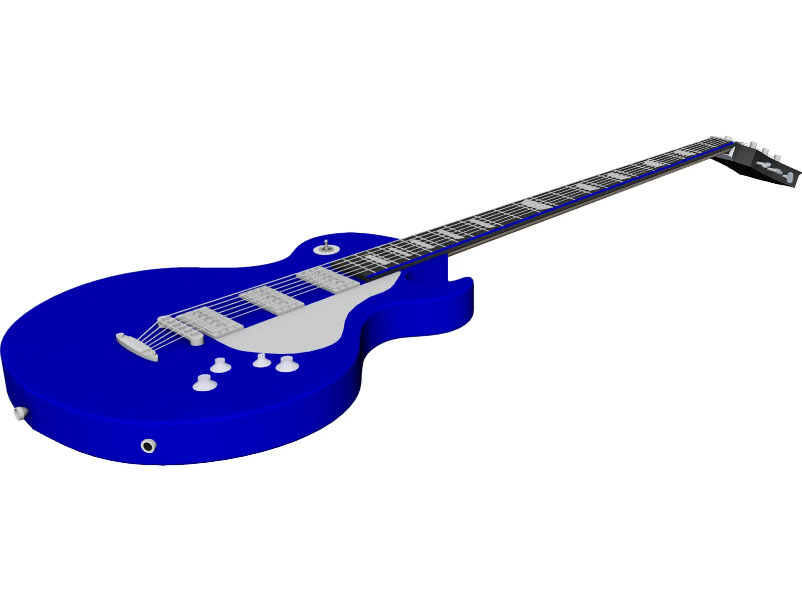 Gibson Electric Guitar 3D Model main preview