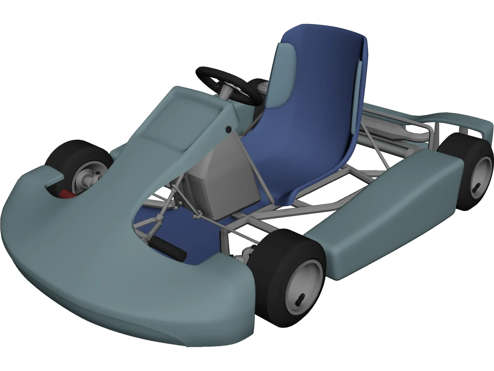 Kart 3D Model main preview