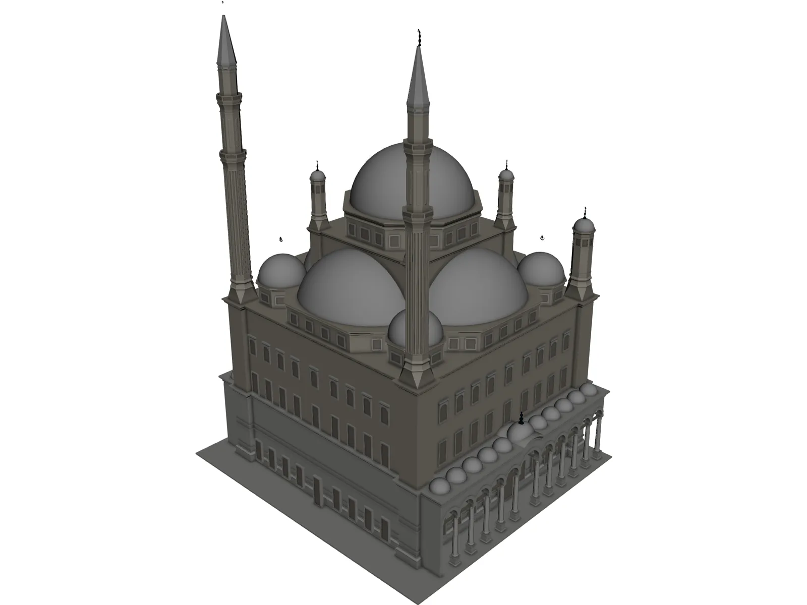 Alabaster Mosque 3D Model main preview