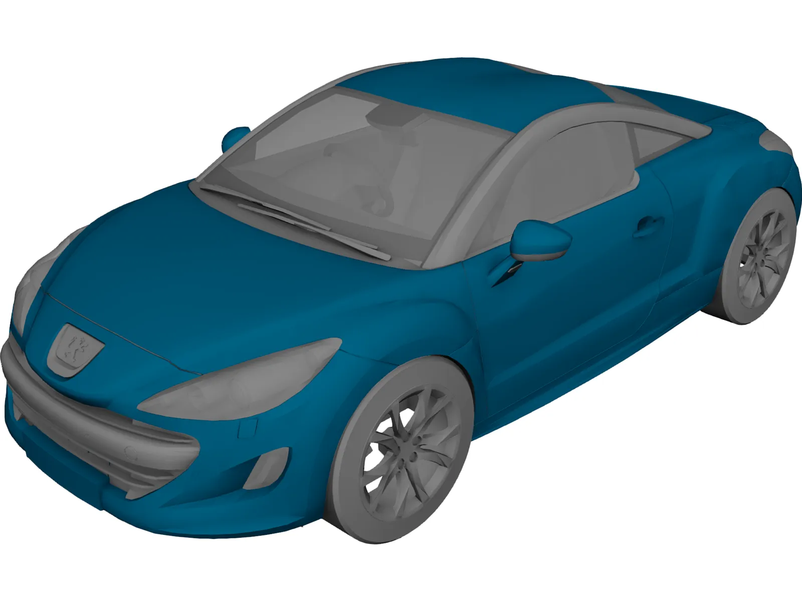 Peugeot RCZ (2010) 3D Model main preview