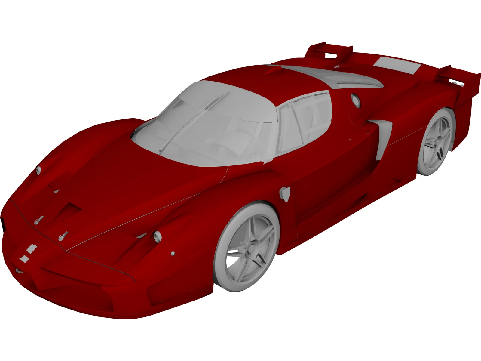 Ferrari FXX 3D Model main preview