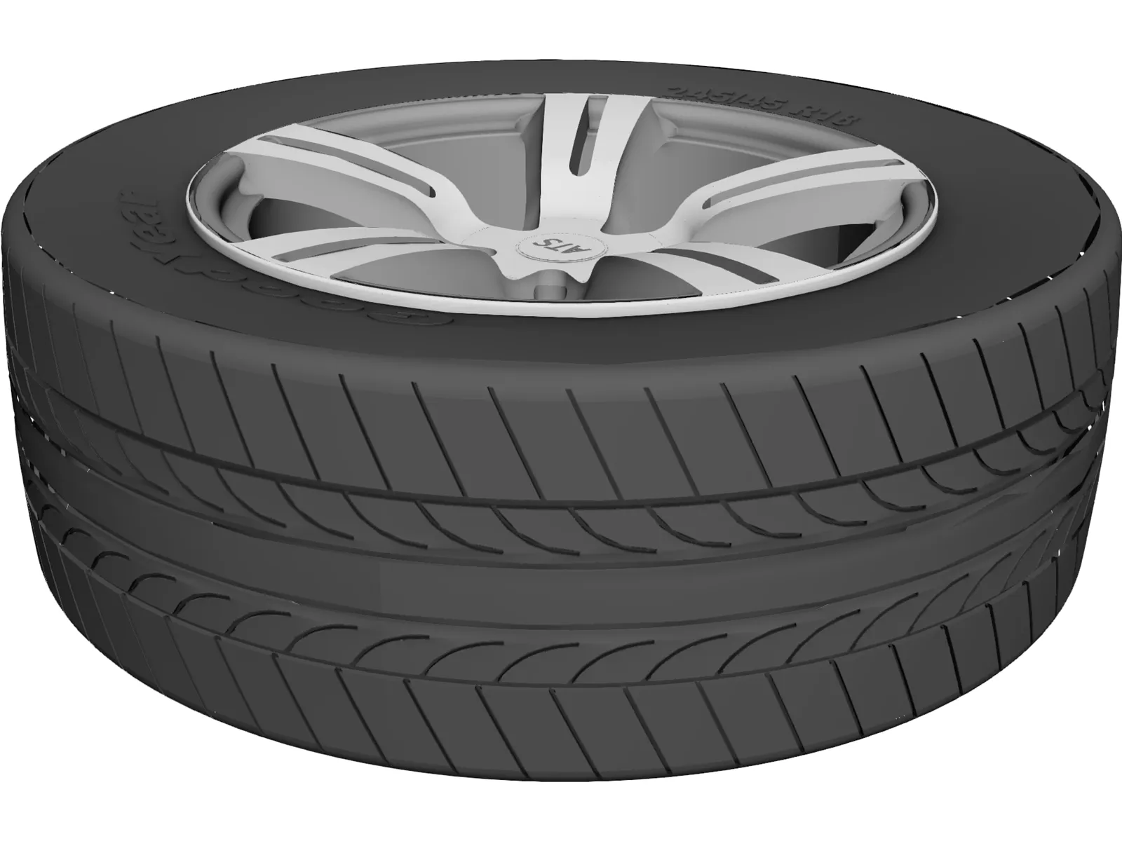 Wheel ATS 3D Model main preview