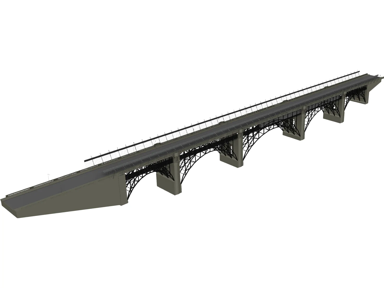 Bloor Viaduct Bridge 3D Model main preview