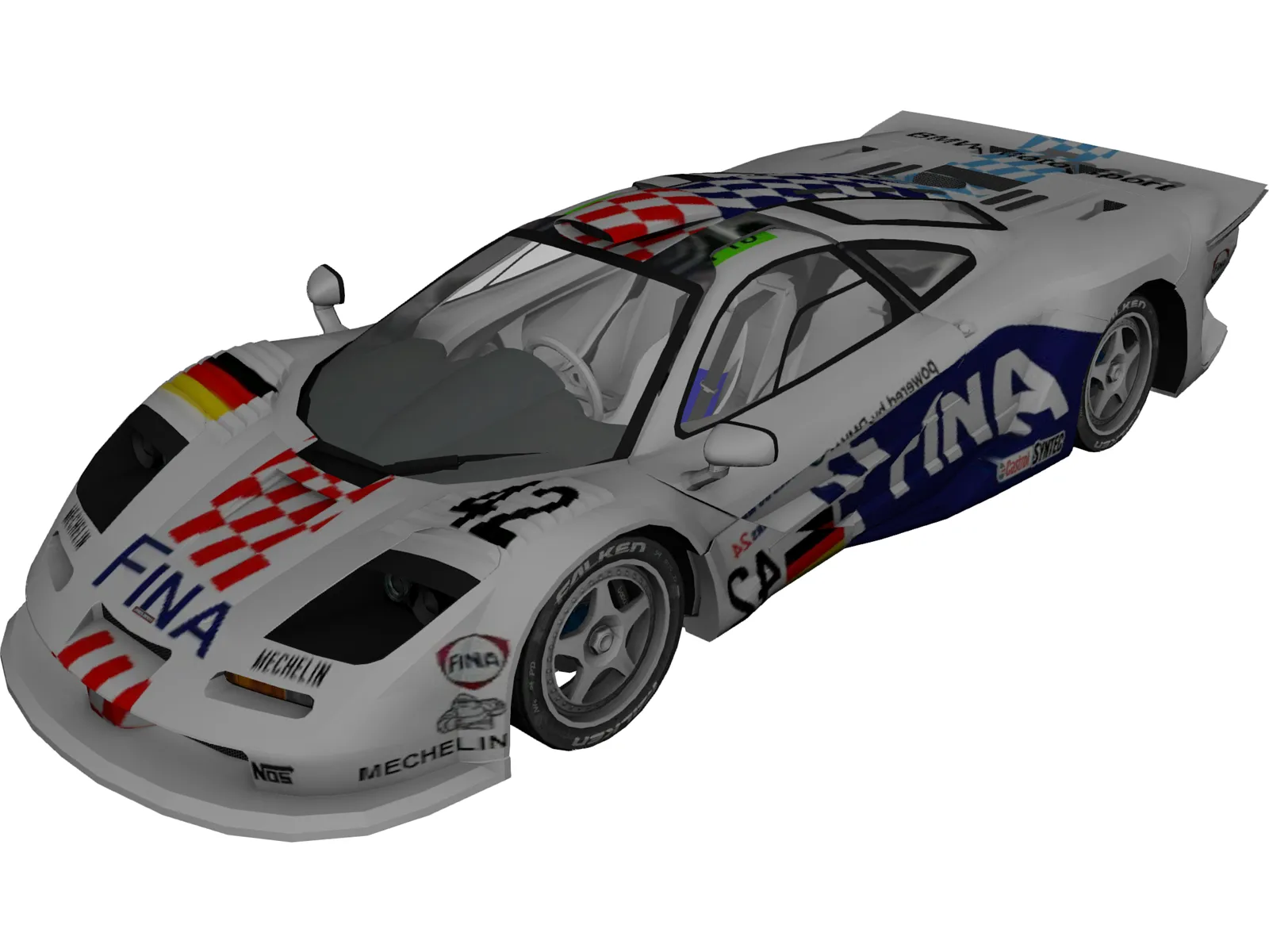McLaren F1 GT (1995) 3D Model main preview