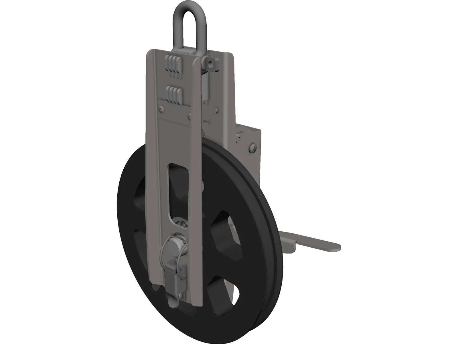 Cable Counting Pulley 3D Model main preview