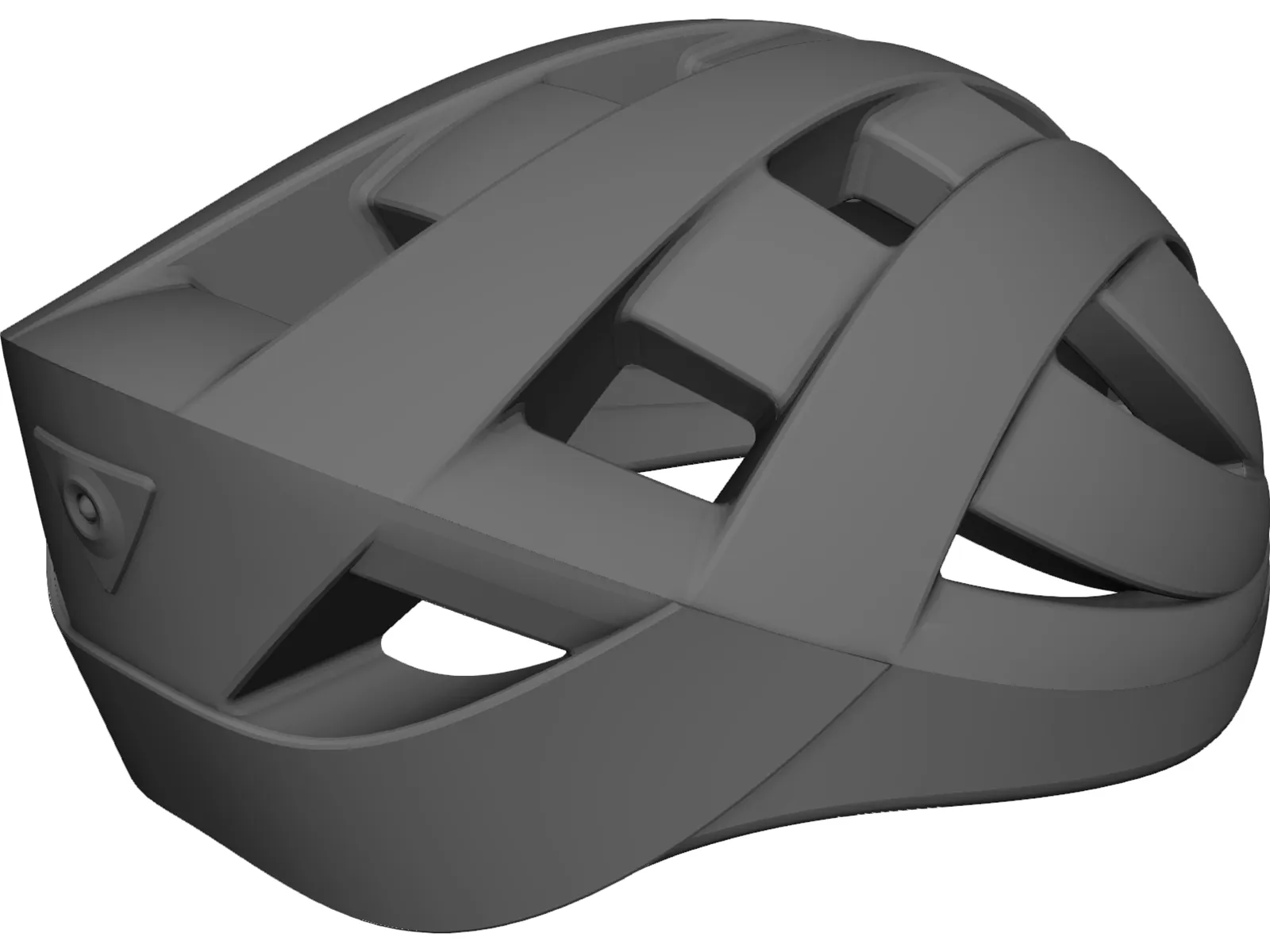 Helmet Bicycle 3D Model main preview