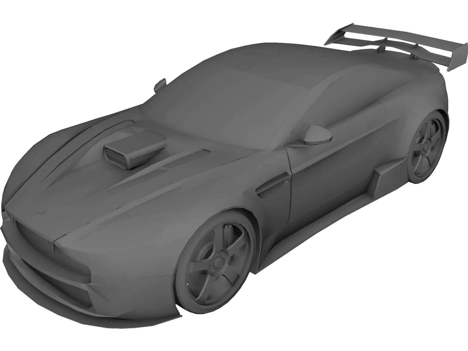 Aston Martin V8 3D Model main preview