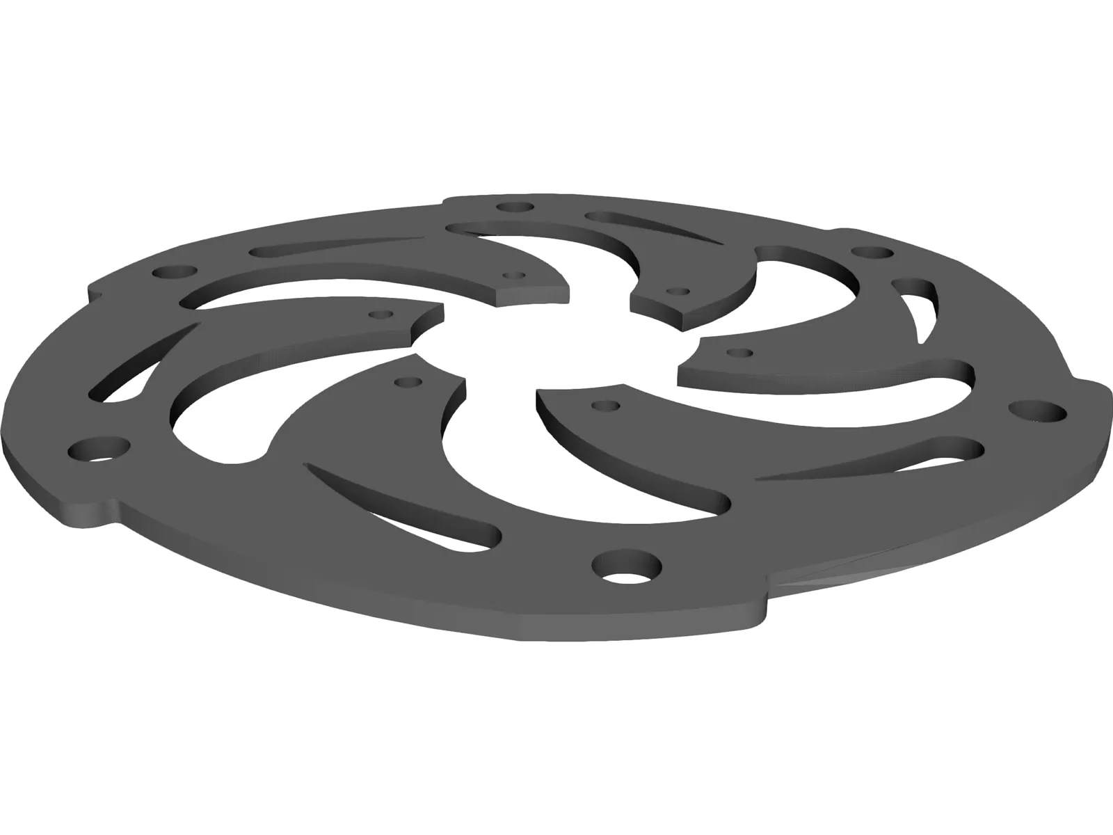 Brake Disk 3D Model main preview