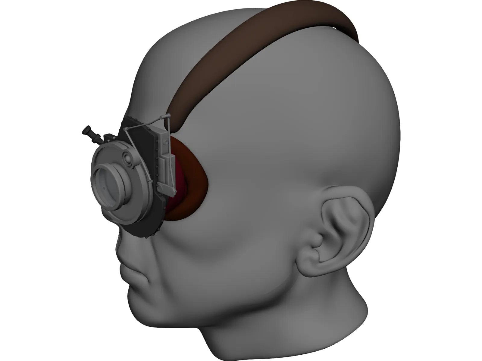 Optacon Head Model 3D Model main preview