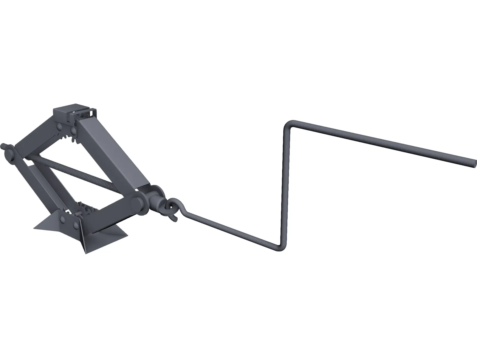 Scissor Car Jack 3D Model main preview