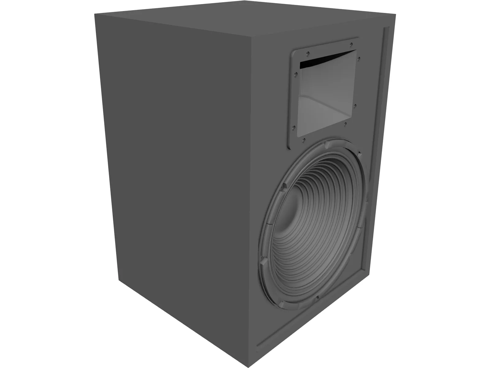 Loudspeaker Box 3D Model main preview