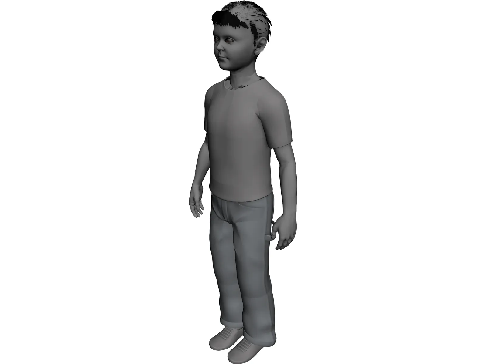 Boy 3D Model main preview
