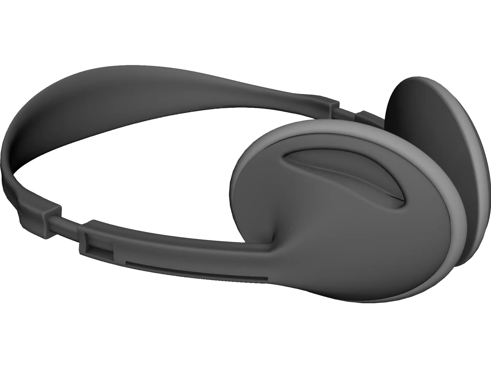 Headphones 3D Model main preview