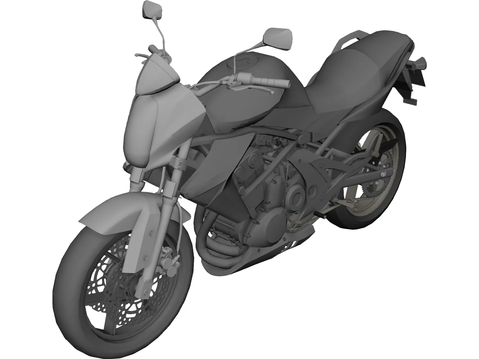 Kawasaki ER-7 3D Model main preview
