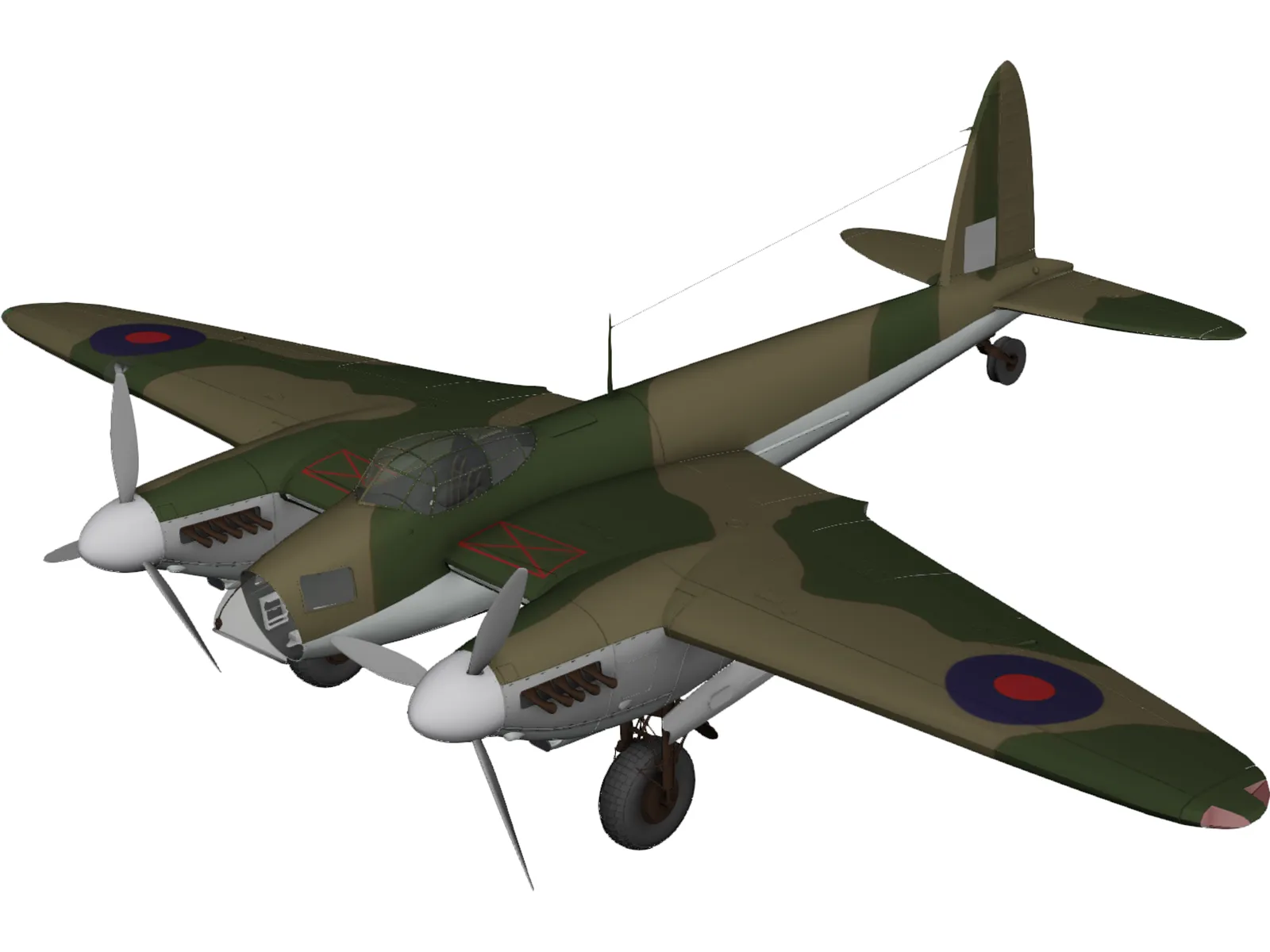 de Havilland DH.98 Mosquito 3D Model main preview