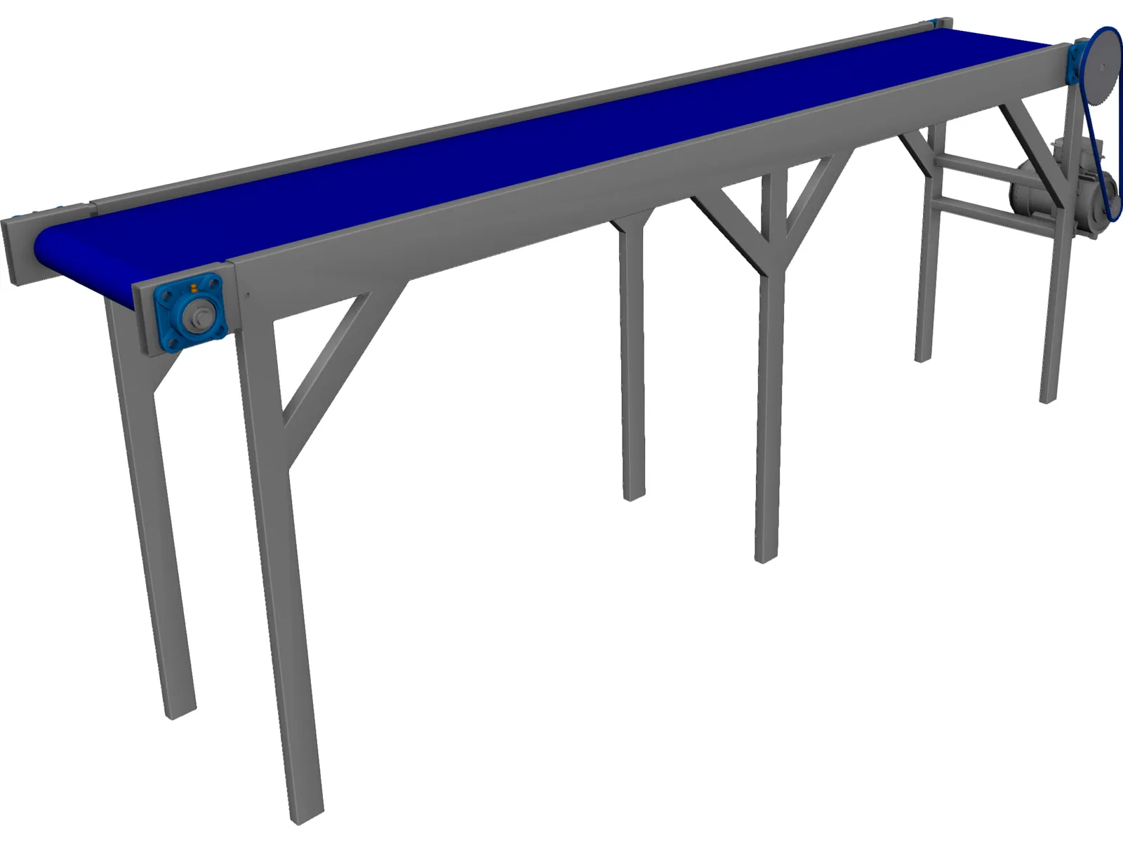 Conveyor Belt 3D Model main preview
