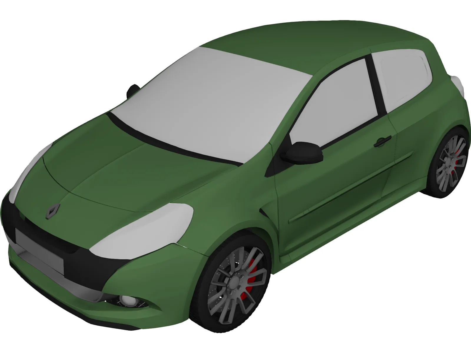 Renault Clio Sport 3D Model main preview