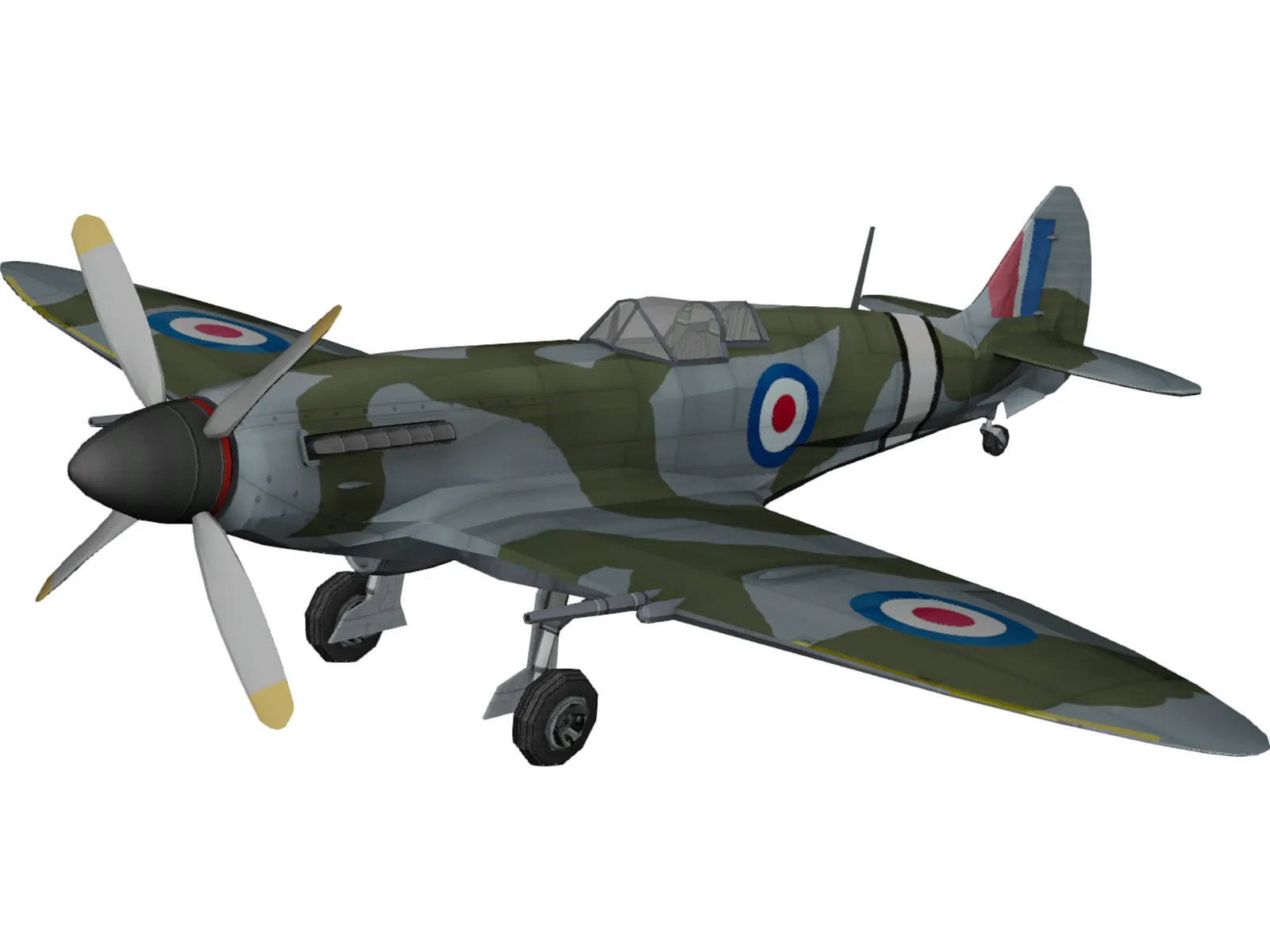 Supermarine Spitfire 3D Model main preview