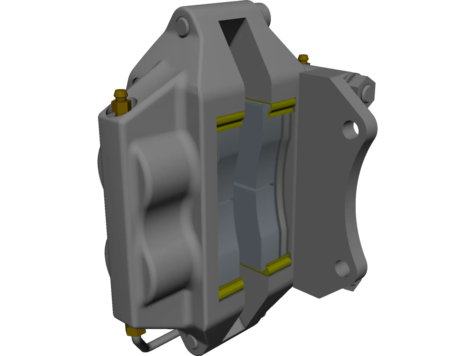 Brake Caliper 3D Model main preview