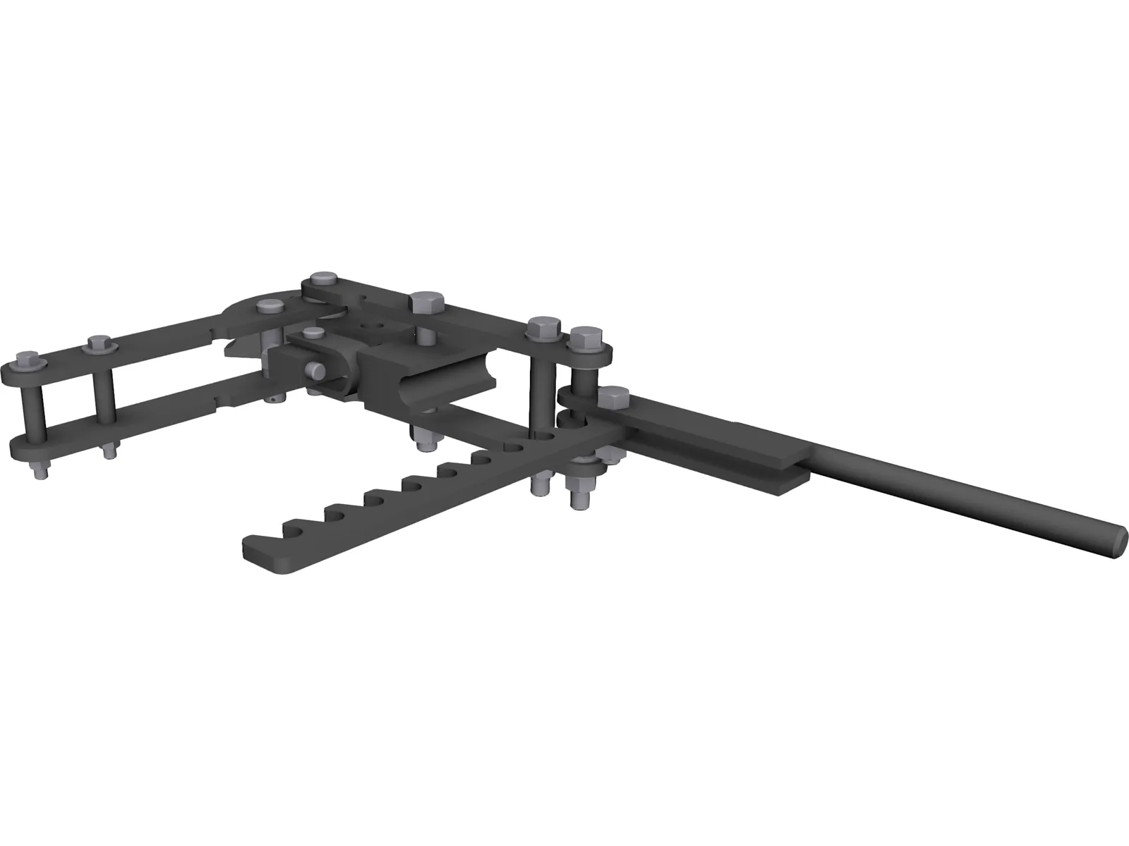 Compression Pipe Bender 3D Model main preview