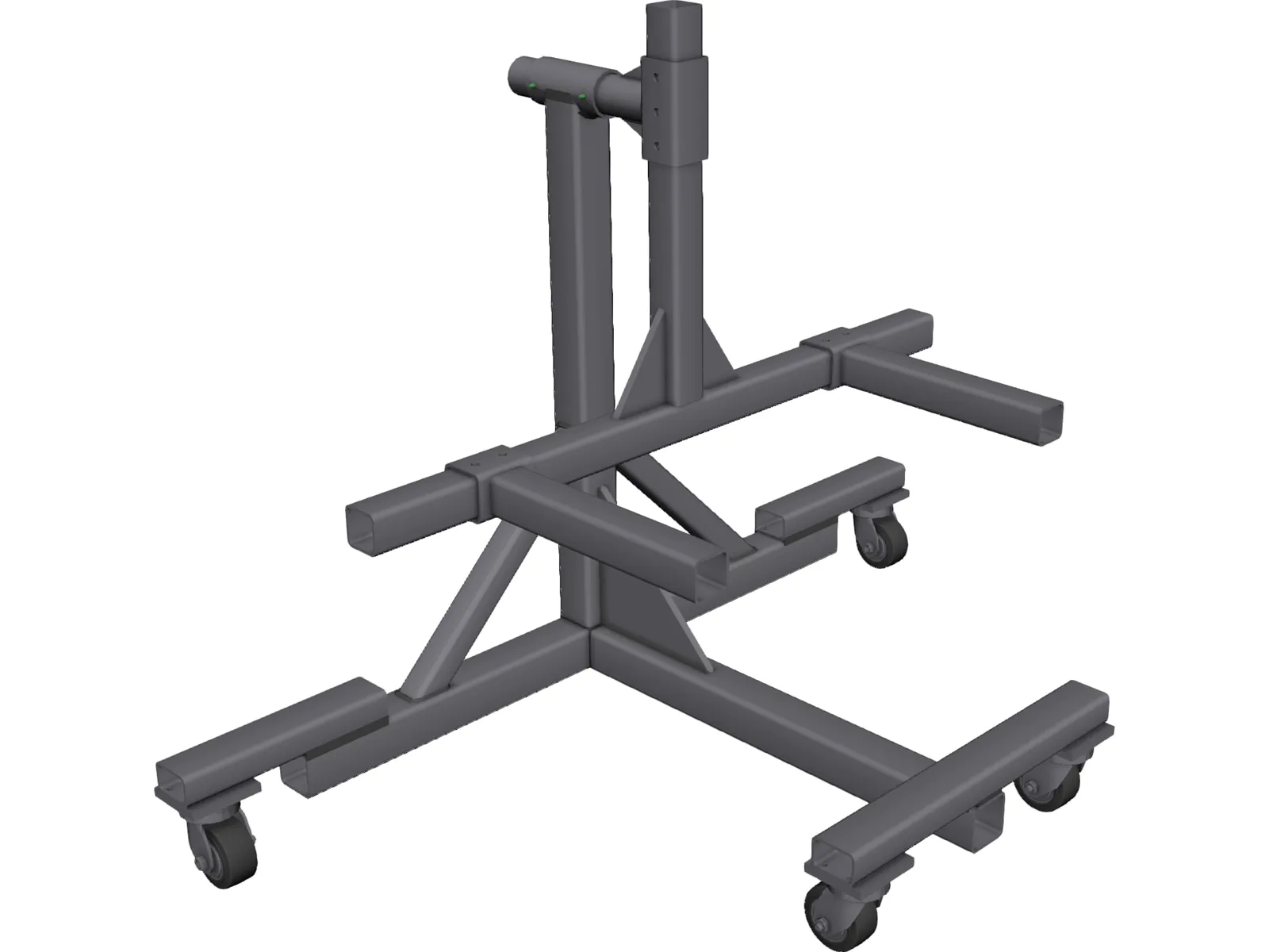 Automotive Rotisserie End Stand 3D Model main preview