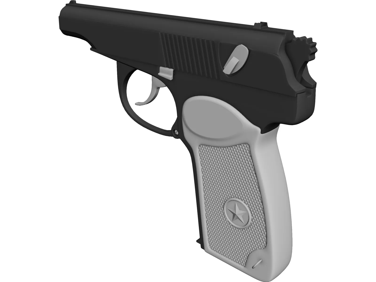 Makarov Pistol 3D Model main preview