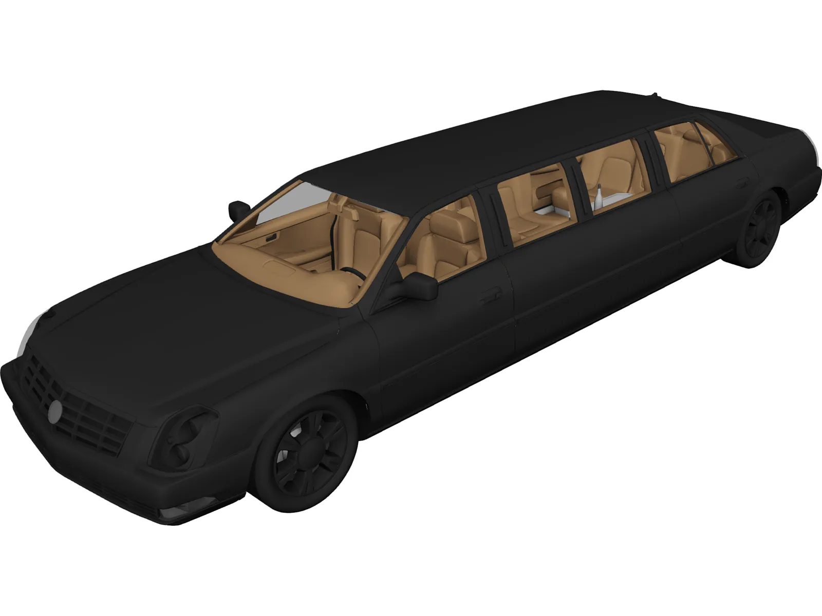 Cadillac Limo (2007) 3D Model main preview