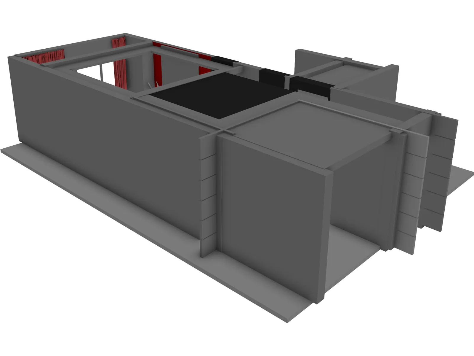 Complex Room Scene 3D Model main preview