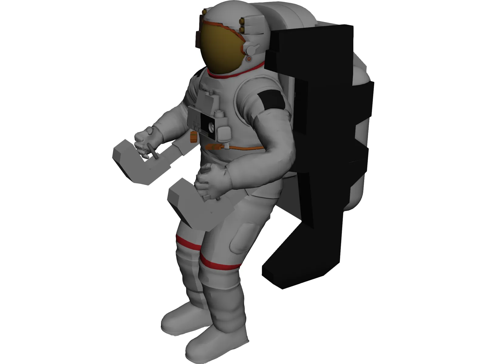 Astronaut 3D Model main preview