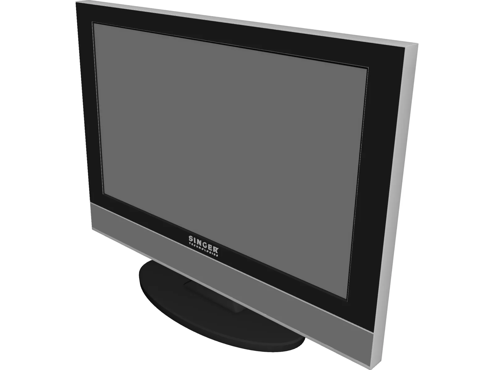 Plasma TV 3D Model main preview