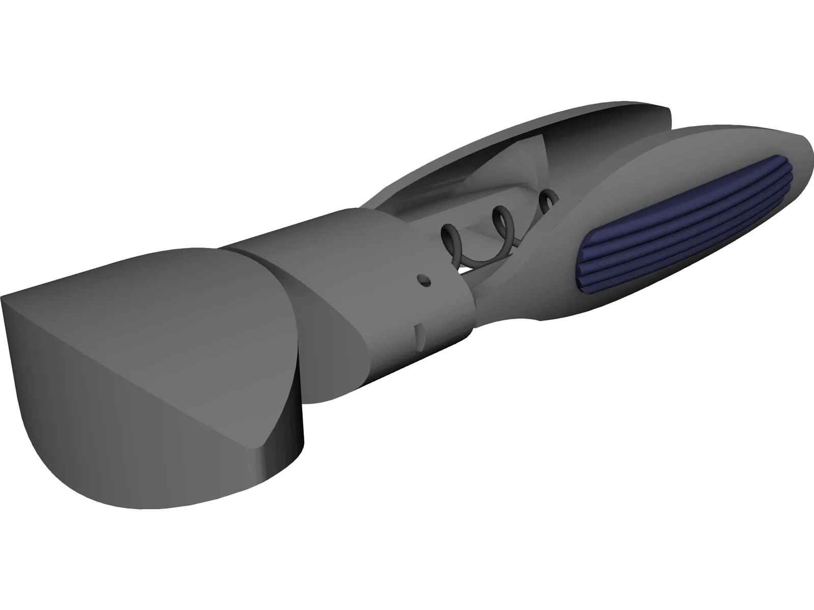Cork Screw 3D Model main preview