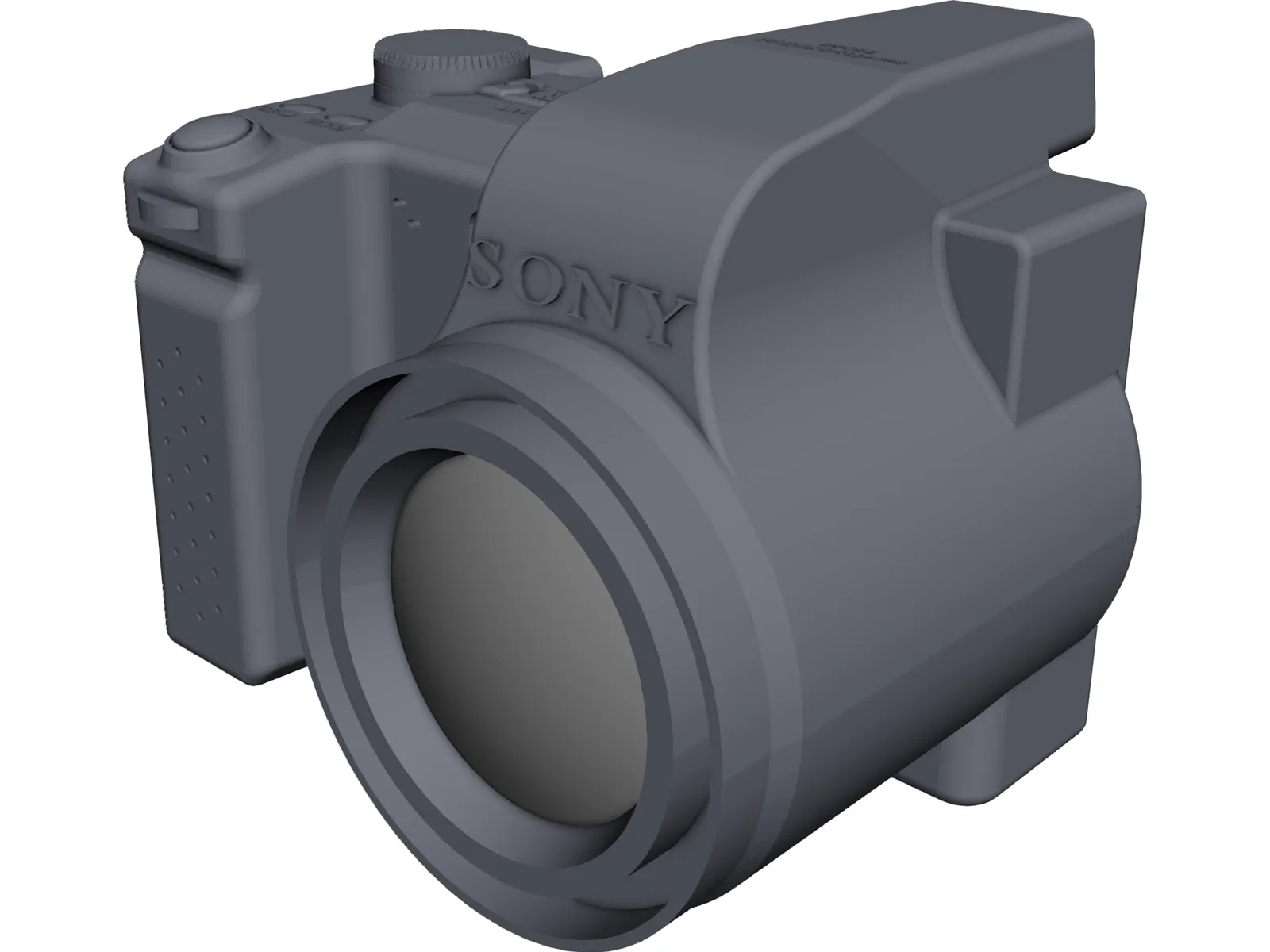 Sony DSC-H5 Camera 3D Model main preview