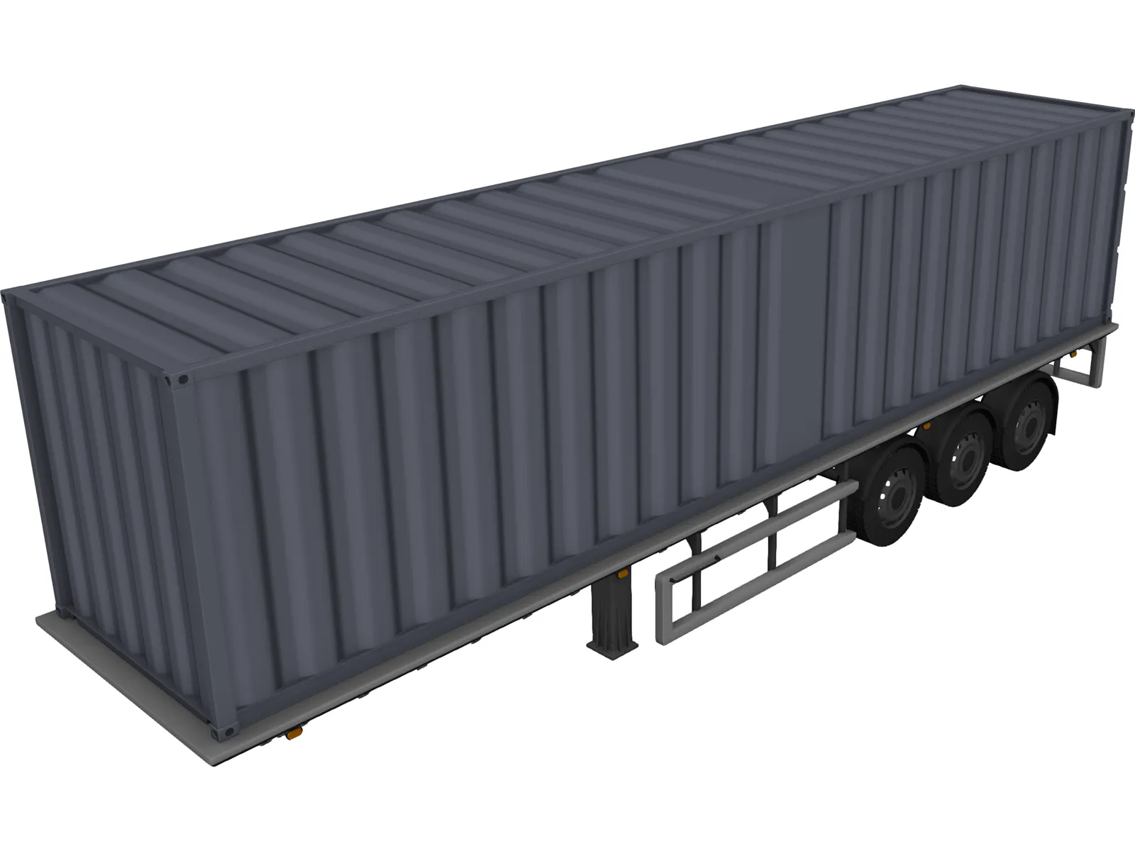 Trailer 3D Model main preview