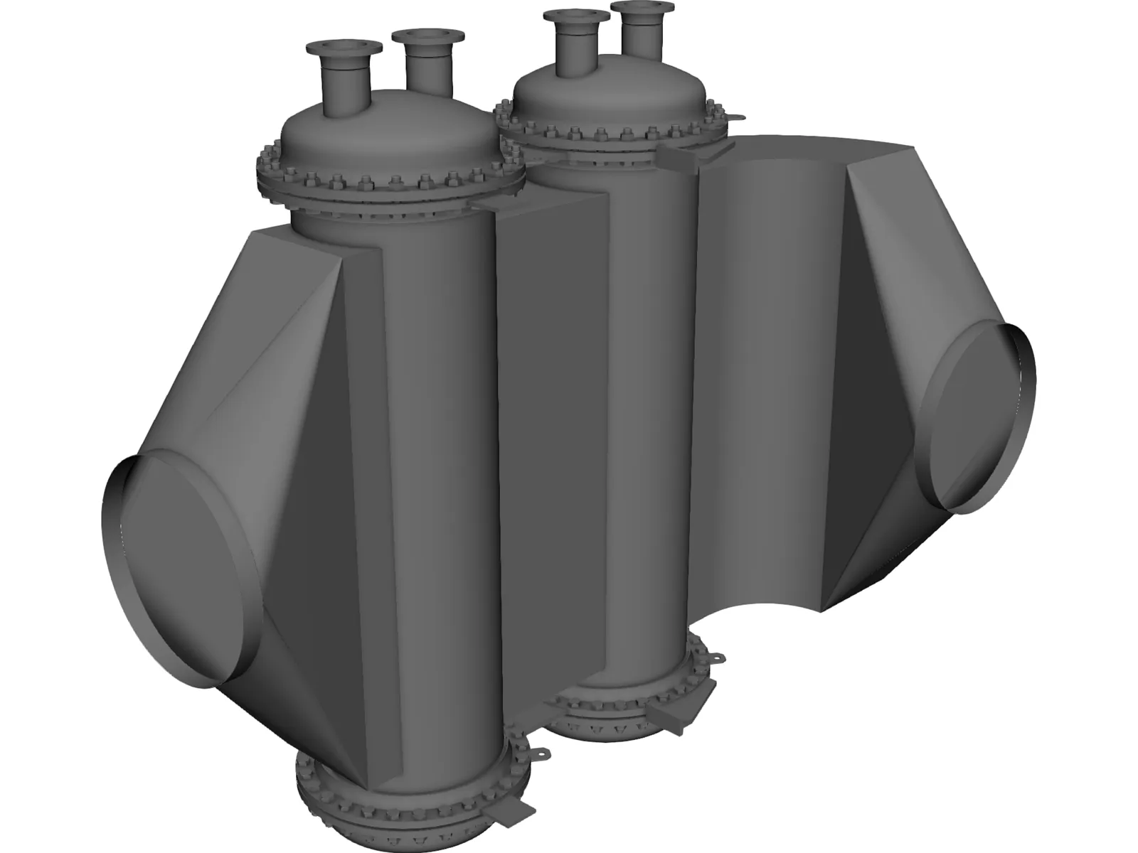 Condensing Gas Heat Exchanger 3D Model main preview