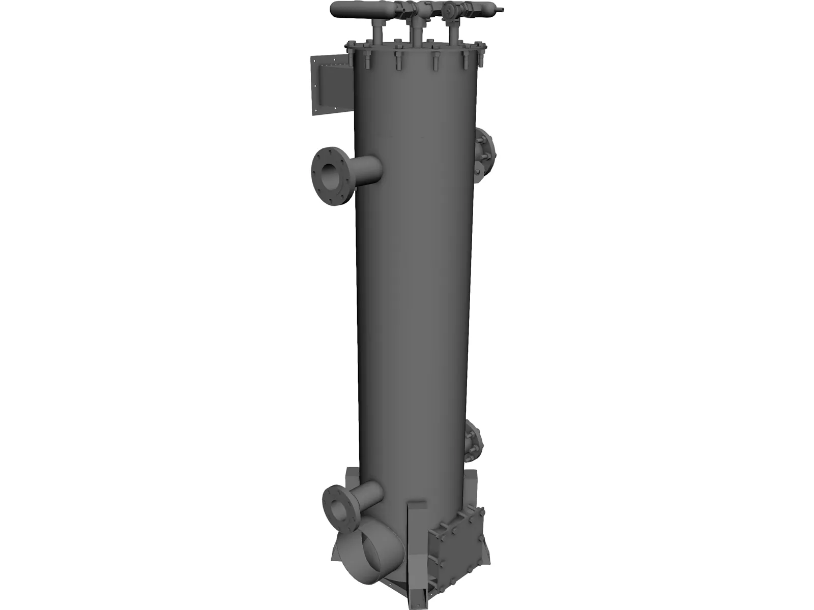 Biomass Heat Exchanger 3D Model main preview