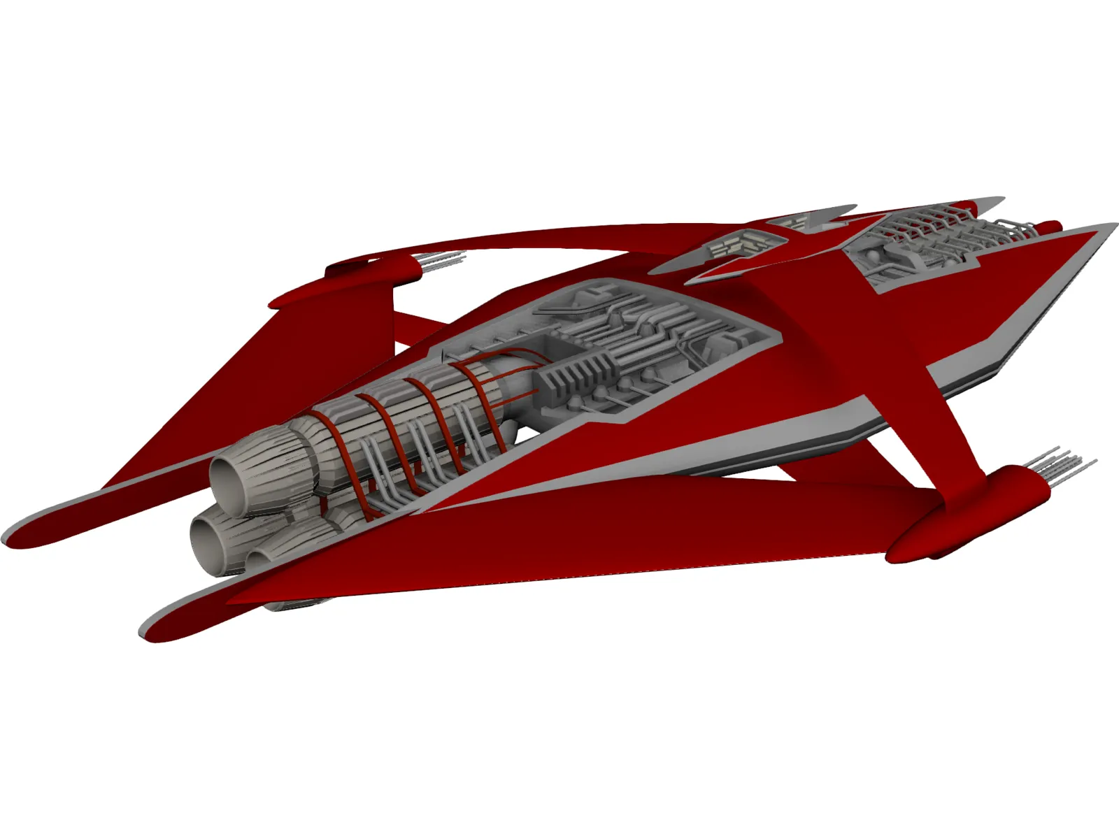 Narn Heavy Cruiser 3D Model main preview