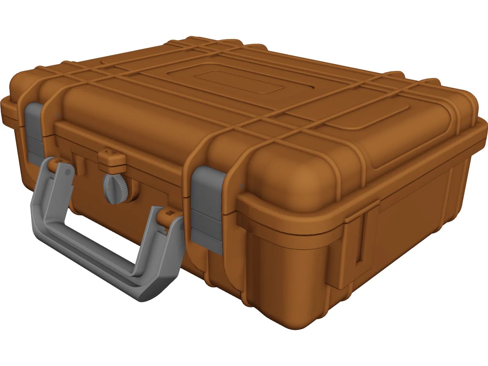 Hard Shell Pelican Camera Storage Case 3D Model main preview