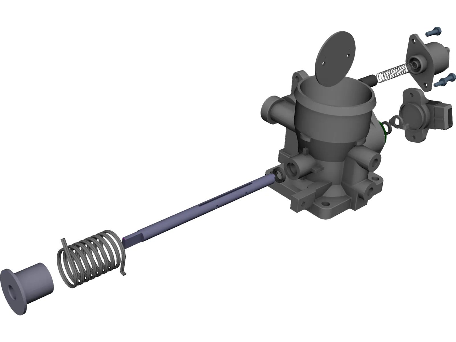 Carburator Pride 3D Model main preview
